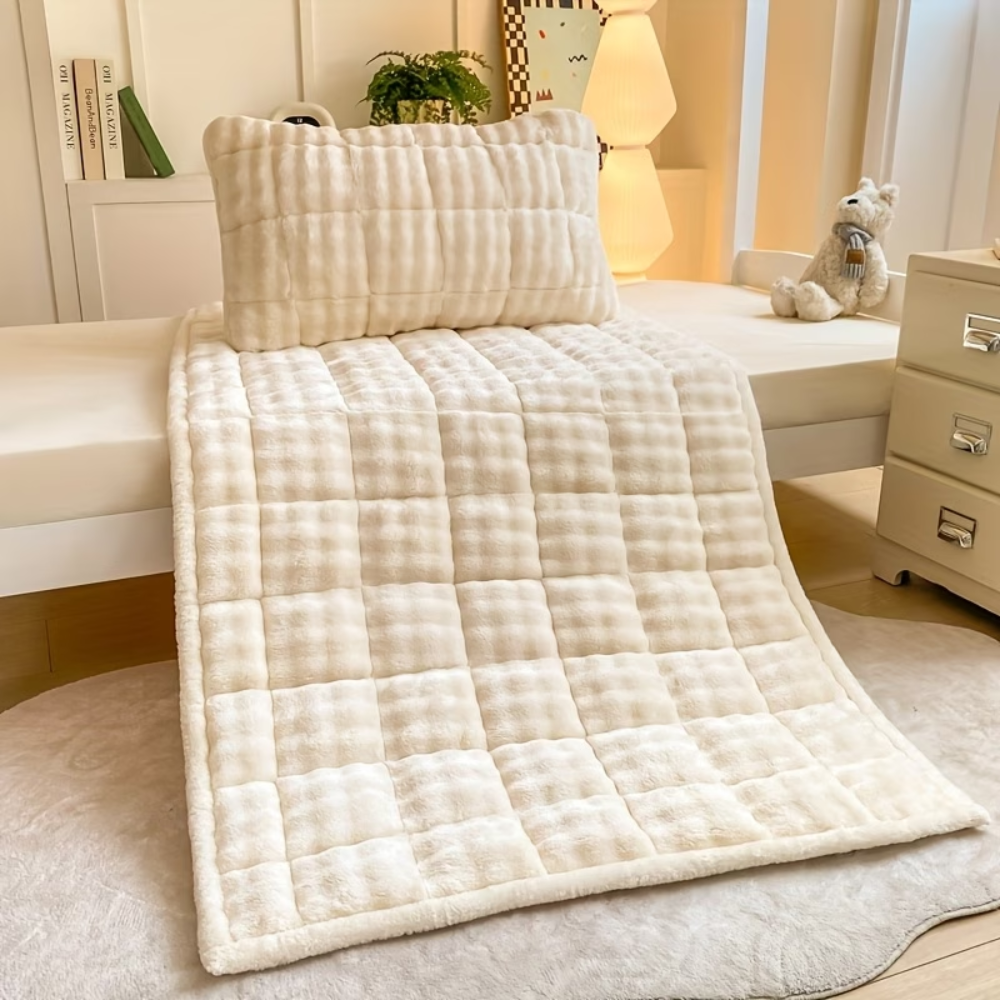 Velours-Matratzenauflage 90x200 bis 200x220 cm – Wärmende Matratzenauflage für den Winter