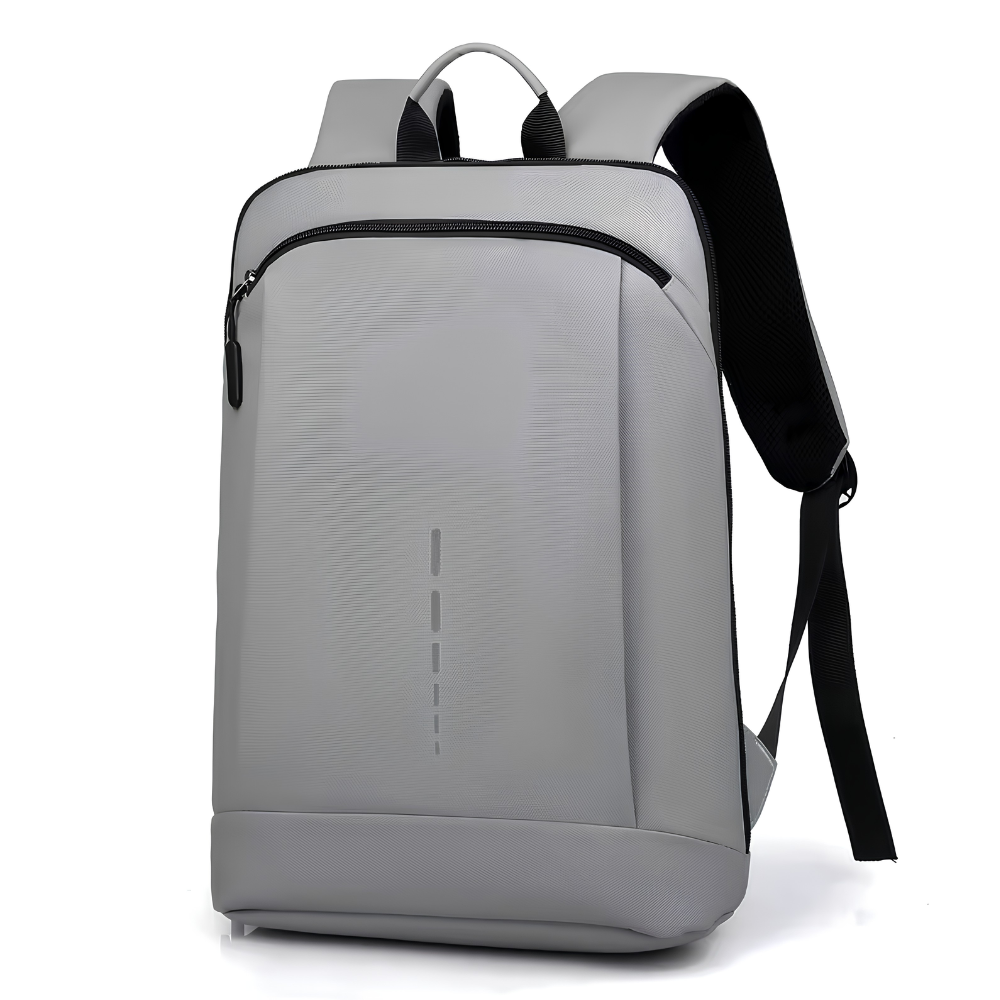 Schlanker Business-Laptoprucksack 42 × 29 × 8 cm – Wasserabweisender PVC-Rucksack mit mehreren Fächern