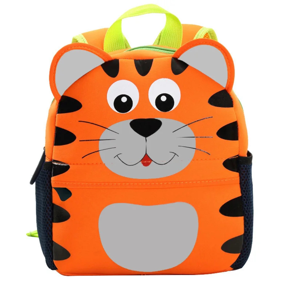 3D-Tier-Rucksack 21 × 8 × 26 cm – Leichter Kindergartenrucksack aus Polyester für 2–5 Jahre