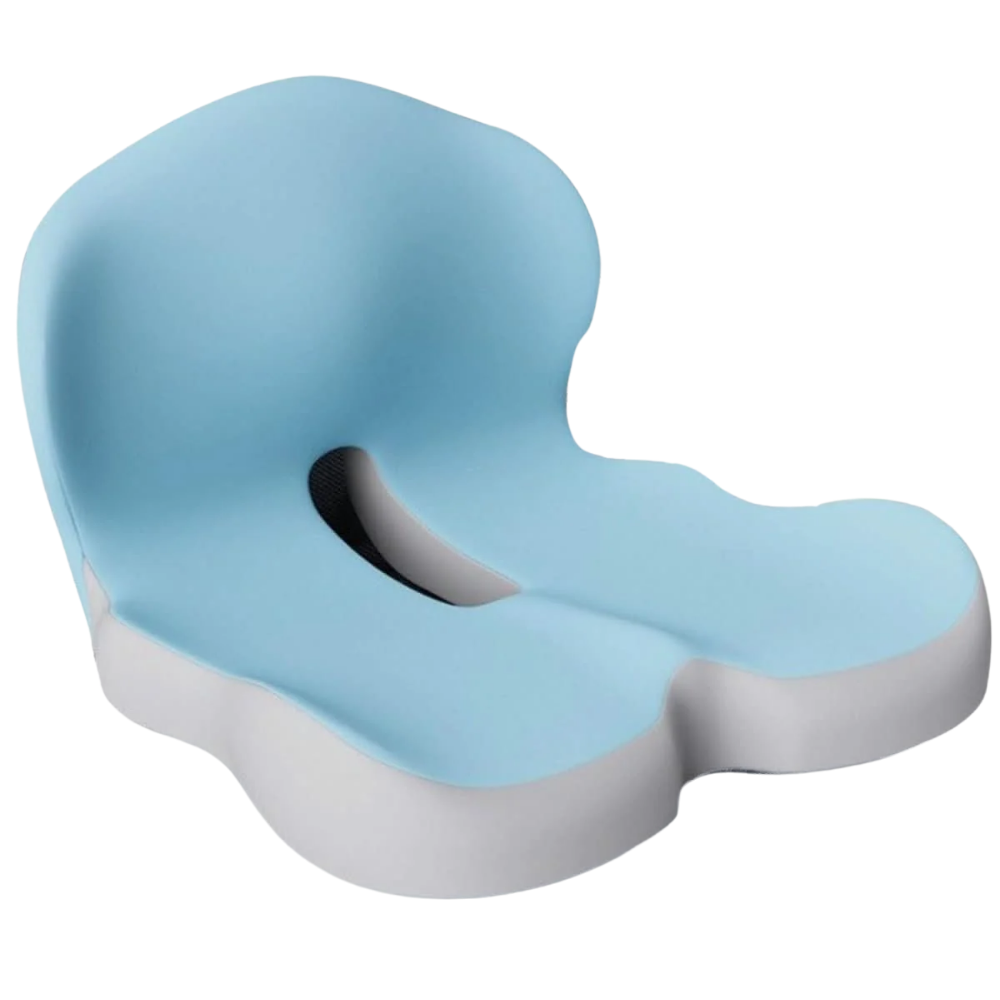 Orthopädisches Sitzkissen für bessere Haltung - Rutschfester Memory-Schaum Kissen für Stühle