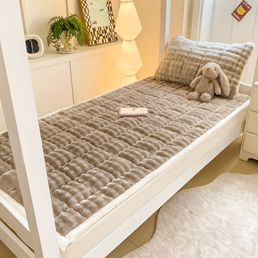 Velours-Matratzenauflage 90x200 bis 200x220 cm – Wärmende Matratzenauflage für den Winter