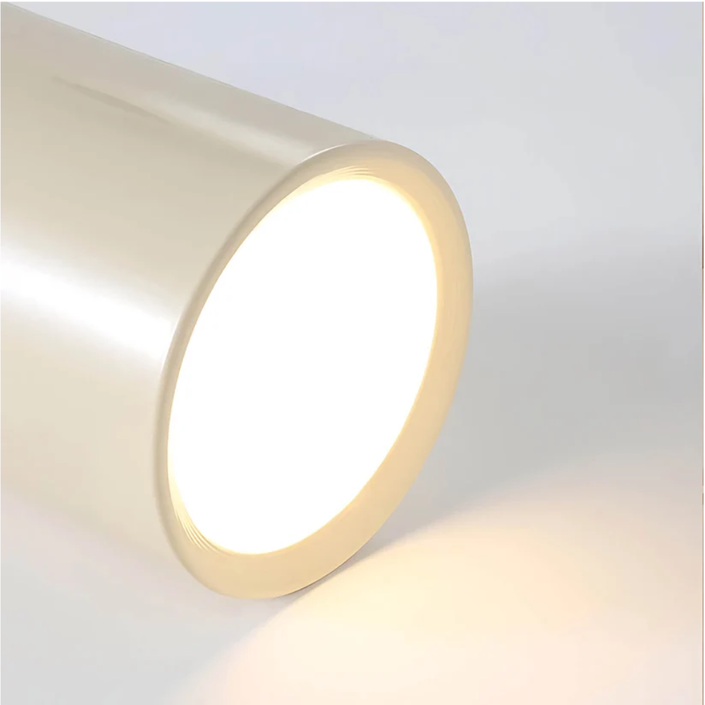 Zylindrische LED Aufbauleuchte im modernen Design - Effektive Spot-Deckenbeleuchtung für Wohnräume