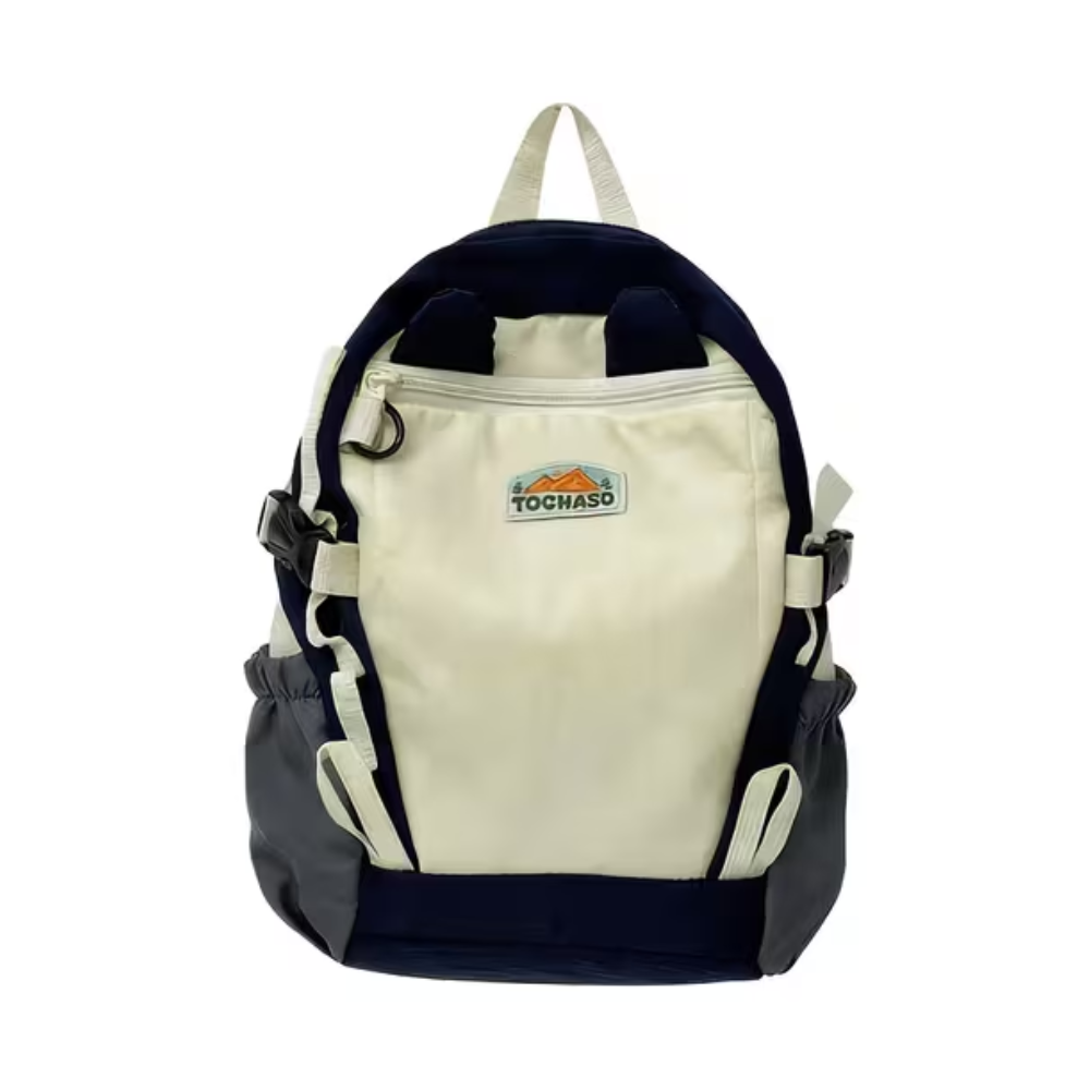 Kinder-Rucksack mit zweifarbigem Design – Leichter Kindergartenrucksack aus Polyester für 3–6 Jahre
