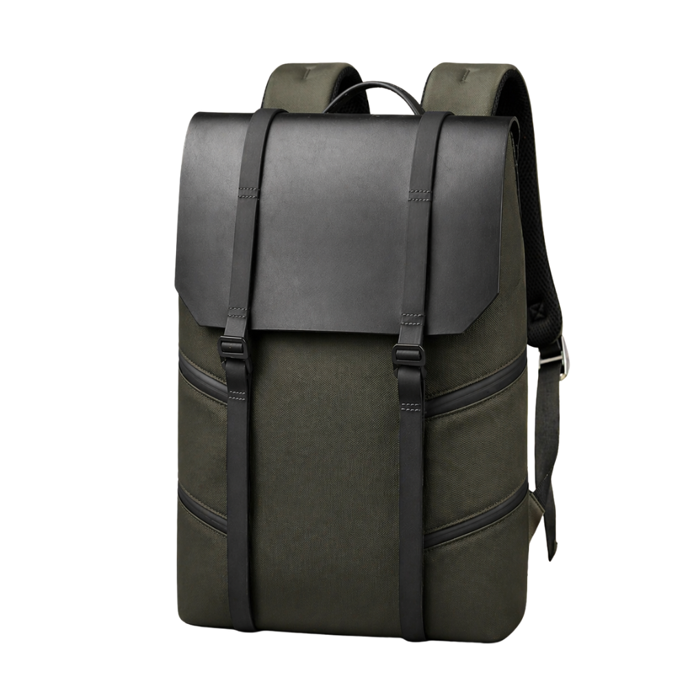 Urbaner Business-Laptoprucksack 30 × 12 × 42 cm – Wasserabweisender Oxford-Rucksack mit Trolleyband und Laptopfach