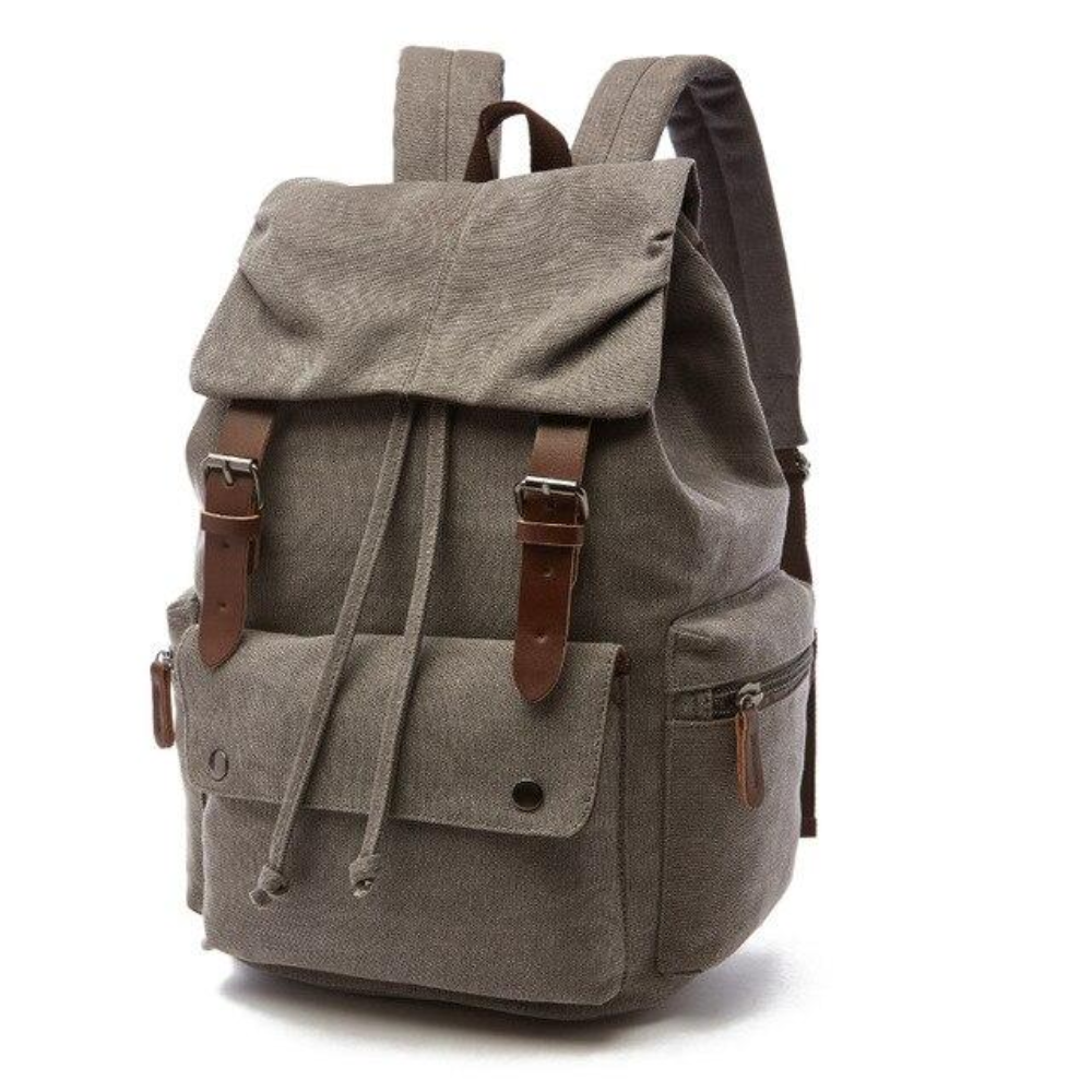 Vento Vintage Canvas Rucksack Herren & Damen - Robuster Laptop Rucksack für Schule, Uni & Reisen
