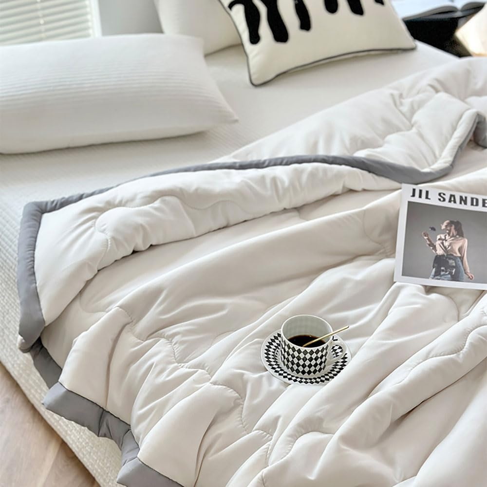 Kühlende Sommerdecke – Leichte atmungsaktive Bettdecke für Schlafzimmer, Sofa & Wohnheim