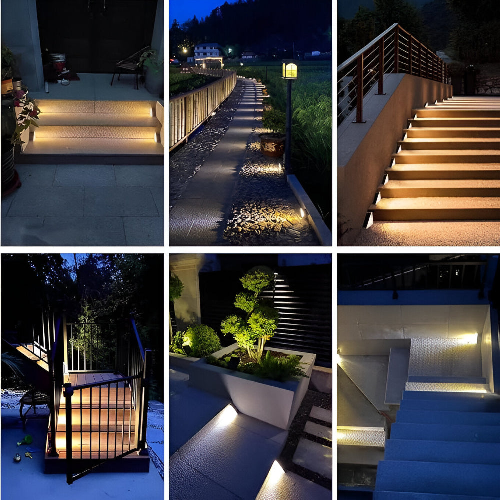 2/6 Pack Dreieckige Solarlampen Garten - IP67 Solarlicht - Gartendekoration Licht