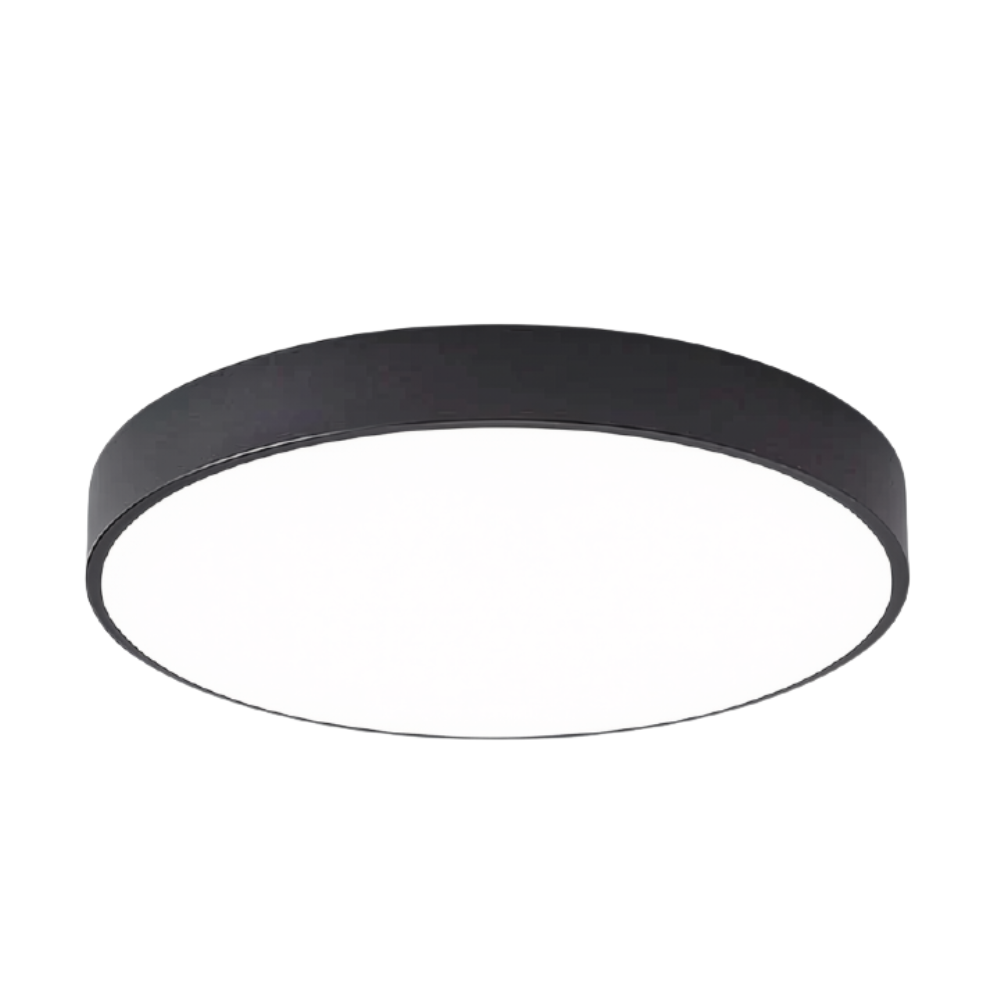 Flache Runde LED Deckenleuchte für Wohnzimmer & Schlafzimmer - Moderne Aufbauleuchte mit Modernem Design