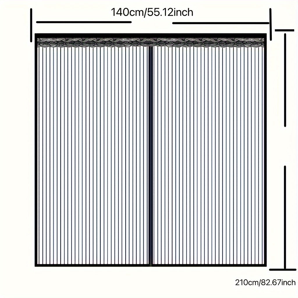 Magnet Fliegengitter Tür Selbstschließend – Übergröße Insektenschutz Türvorhang mit Magnetverschluss für Balkon, Terrasse & Schlafzimmer