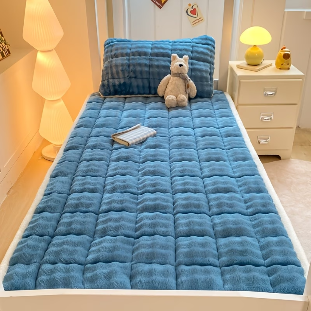 Velours-Matratzenauflage 90x200 bis 200x220 cm – Wärmende Matratzenauflage für den Winter