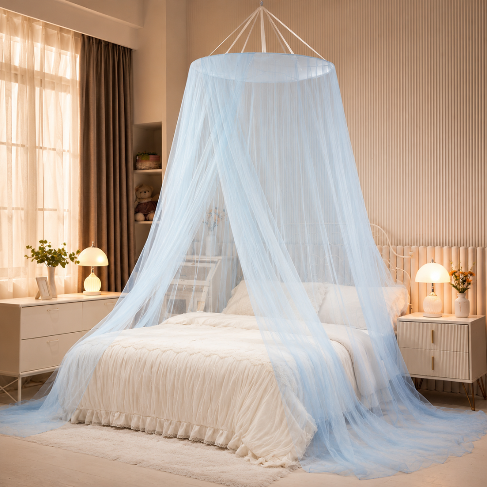 Prinzessin Betthimmel für Kinderzimmer – Dekorativer Moskitonetz Baldachin für Bett & Spielecke