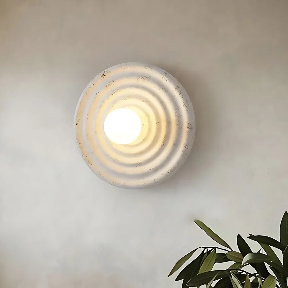 Moderne Runde Designer Wandleuchte - Dekorative Akzentleuchte für Flur & Wohnzimmer