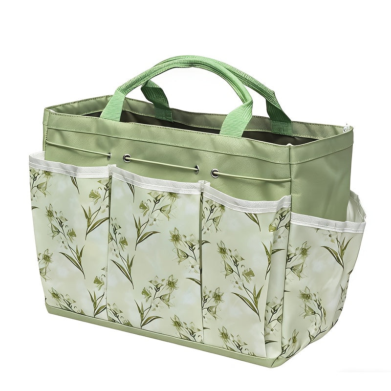 Organizer Tasche mit Fächern – Tragbare Aufbewahrungstasche für Gartenwerkzeug, Haushalt, Büro & Picknick