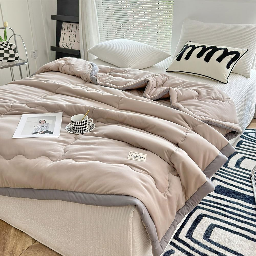 Kühlende Sommerdecke – Leichte atmungsaktive Bettdecke für Schlafzimmer, Sofa & Wohnheim