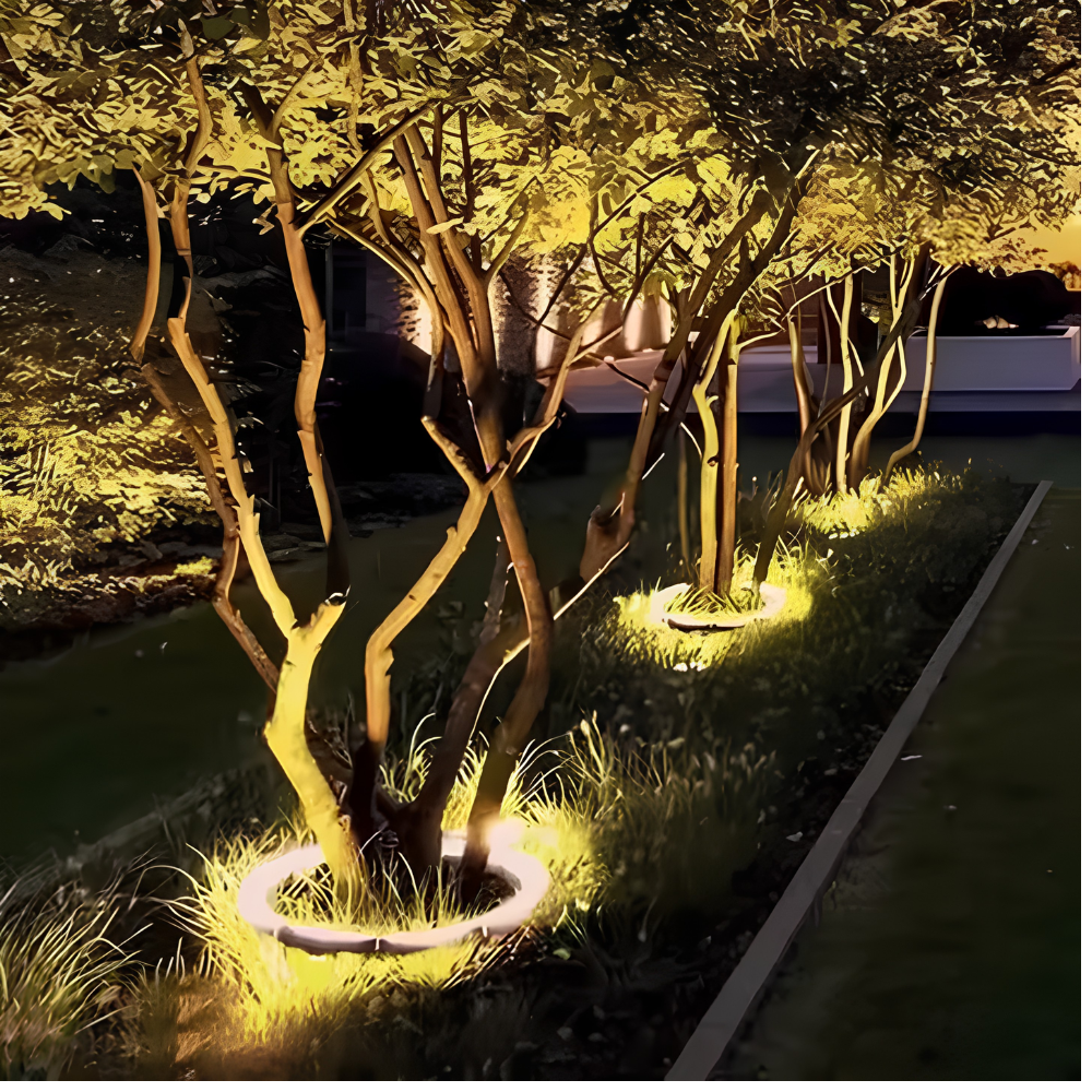 LED Ring Strahler für Bäume - Wetterfester Außenstrahler für Garten & Landschaft