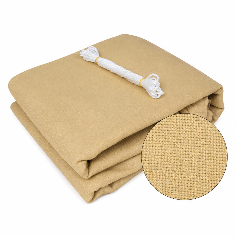 Sonnensegel Dreieckig HDPE Atmungsaktiv - UV-Schutz 50+, 180 g/m² Creme - Garten & Terrasse
