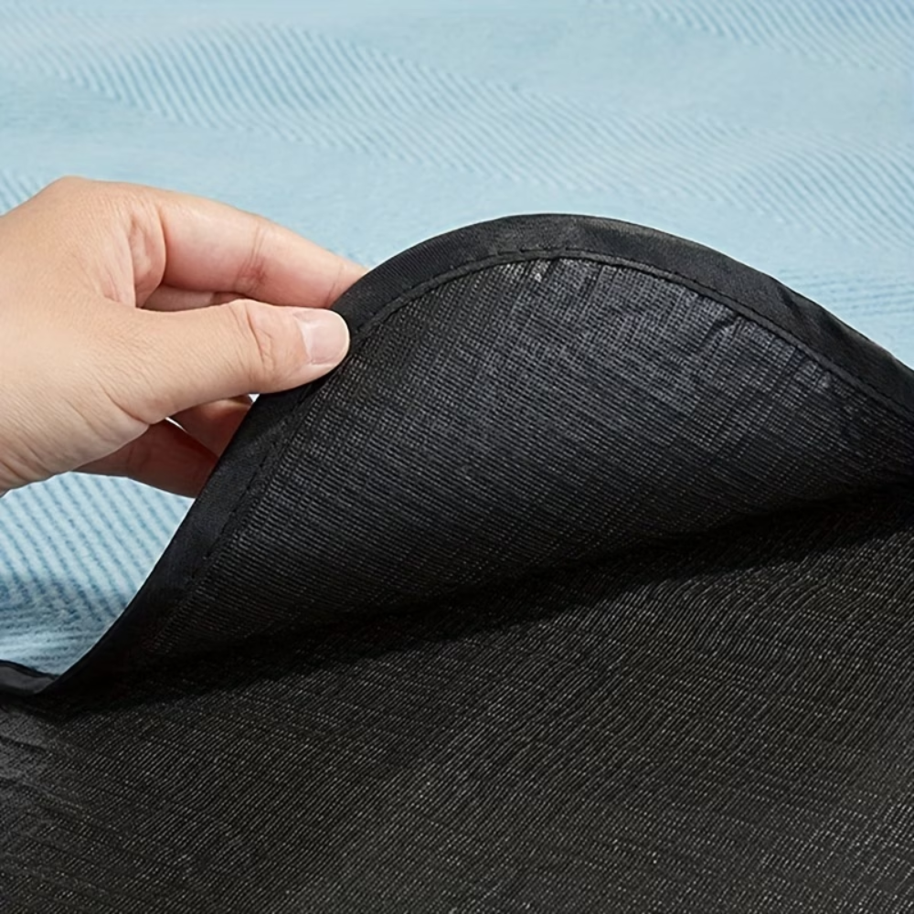 Faltbare Picknickdecke 200 x 200 cm aus Polyester | Wasserabweisende Outdoor-Decke mit Tragegurten für Camping, Strand und Garten