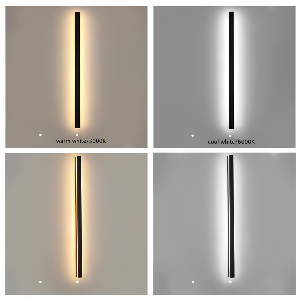 Wasserdichte Lineare LED Außenwandleuchte - IP65 Moderne Wandlampe für Garten & Eingang