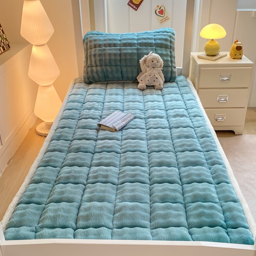 Velours-Matratzenauflage 90x200 bis 200x220 cm – Wärmende Matratzenauflage für den Winter