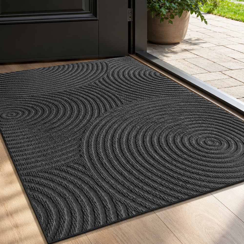 Wasserabsorbierende Schmutzfangmatte Rutschfest Fußmatte für Eingang Flur Terrasse Innen Außen