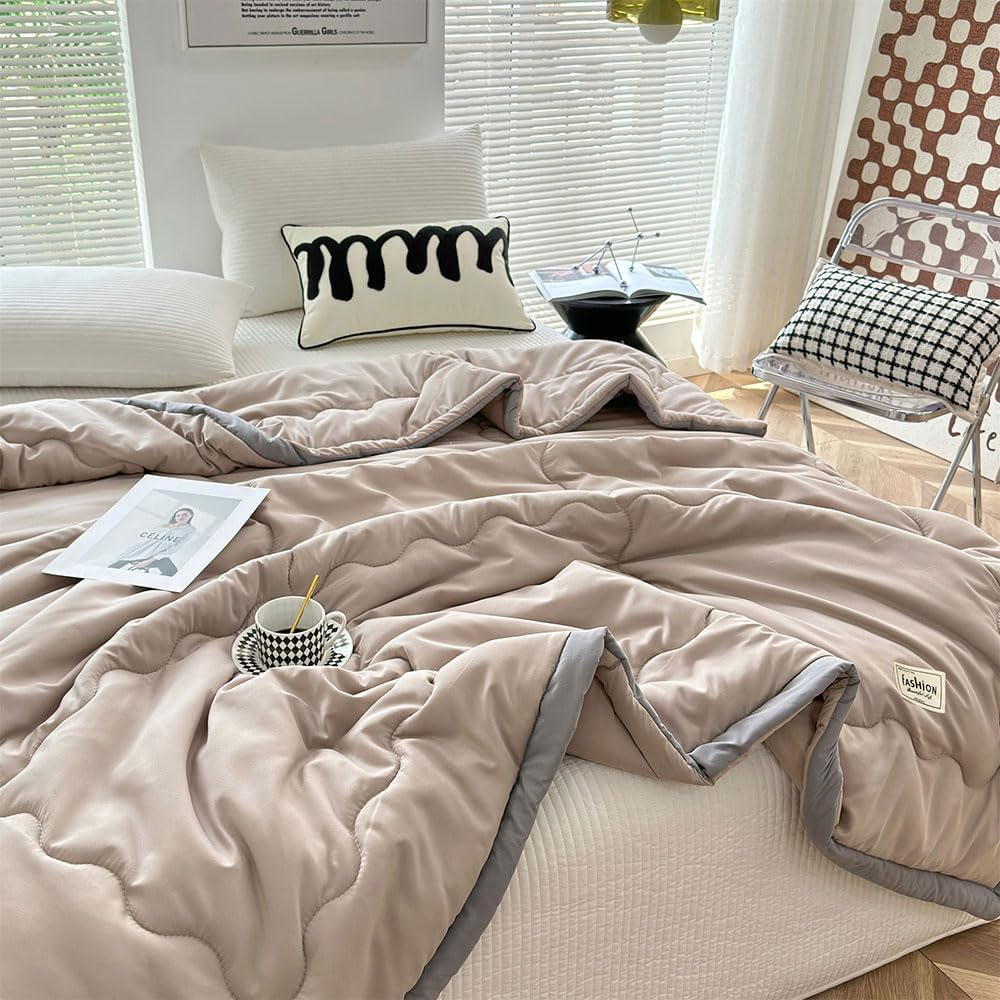 Kühlende Sommerdecke – Leichte atmungsaktive Bettdecke für Schlafzimmer, Sofa & Wohnheim