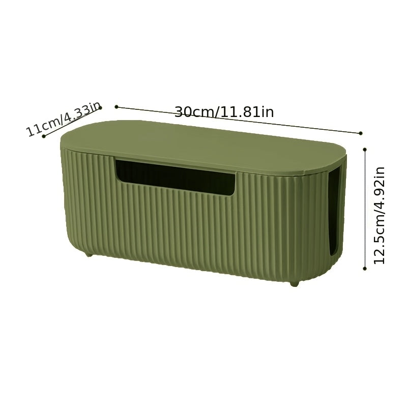 Design Kabelbox Stripe – Moderner Kabelorganizer mit Belüftung