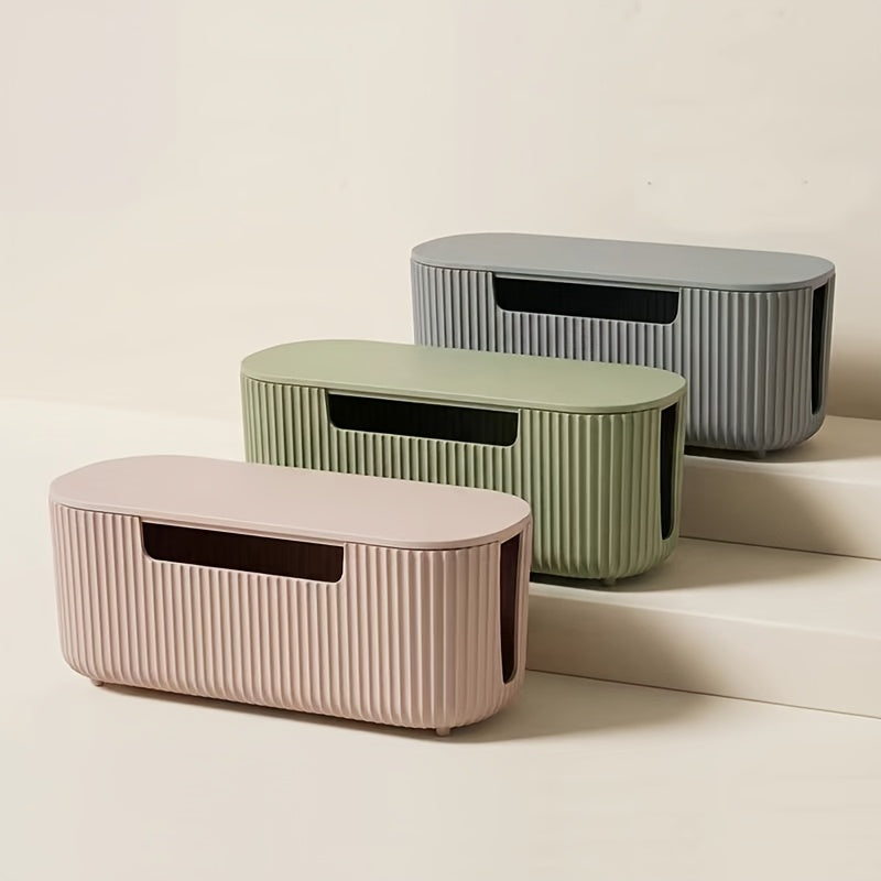 Design Kabelbox Stripe – Moderner Kabelorganizer mit Belüftung