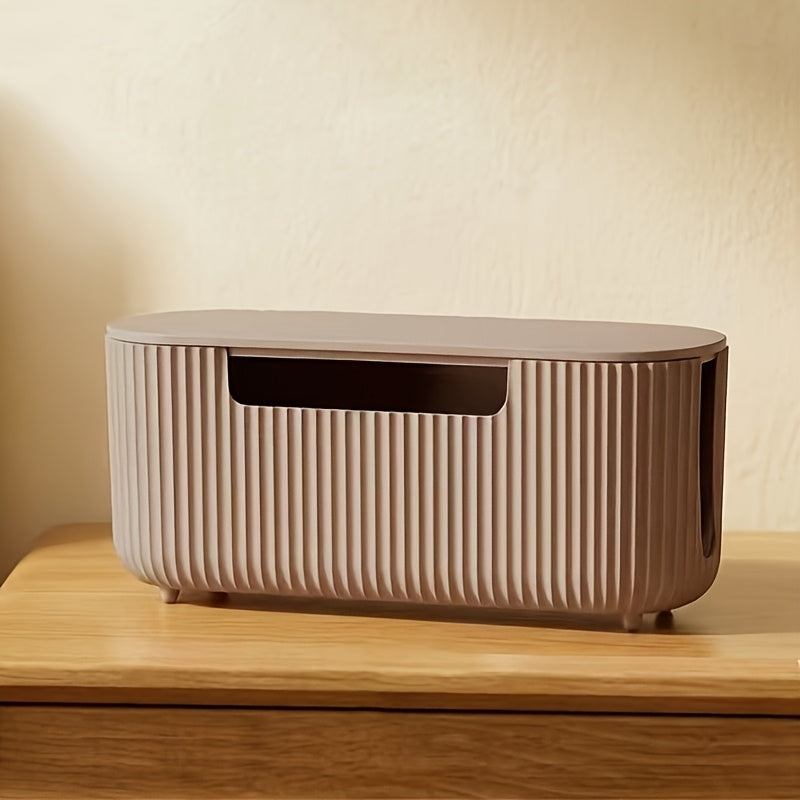 Design Kabelbox Stripe – Moderner Kabelorganizer mit Belüftung