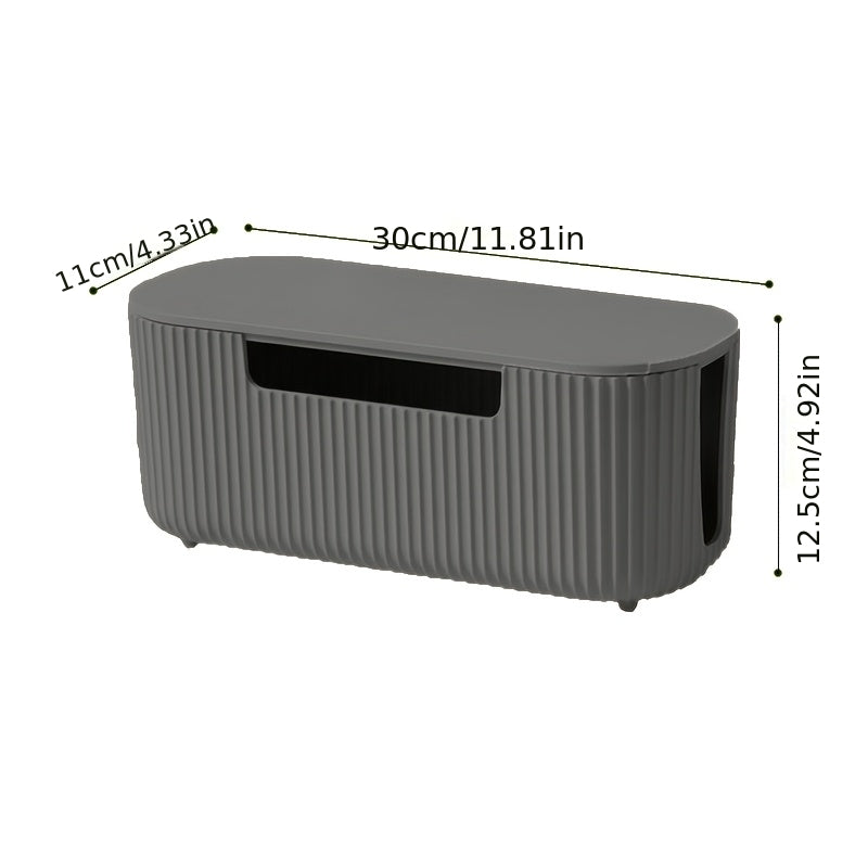 Design Kabelbox Stripe – Moderner Kabelorganizer mit Belüftung