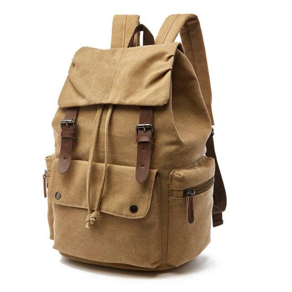 Vento Vintage Canvas Rucksack Herren & Damen - Robuster Laptop Rucksack für Schule, Uni & Reisen