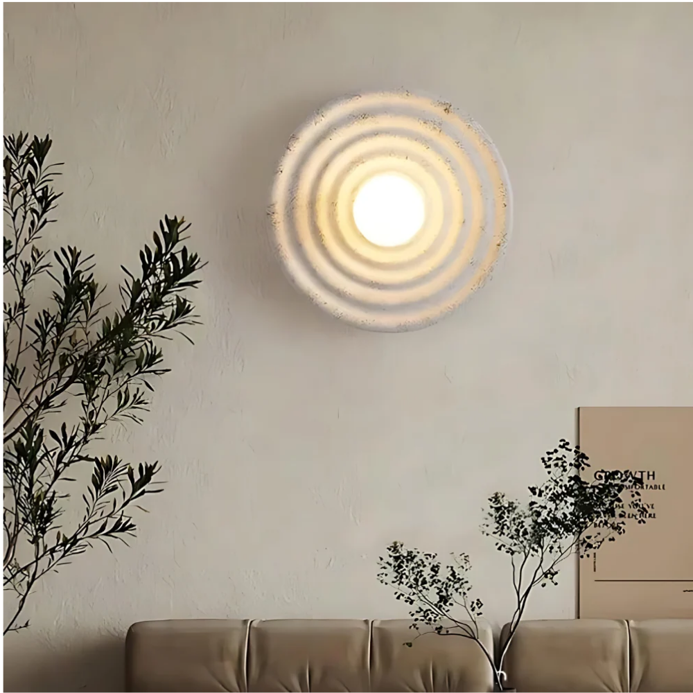Moderne Runde Designer Wandleuchte - Dekorative Akzentleuchte für Flur & Wohnzimmer