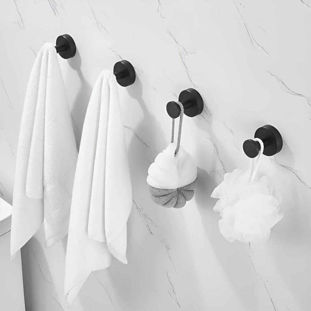 Duschhaken Selbstklebend – Edelstahl Wandhaken ohne Bohren für Bad, Handtuch & Dusche