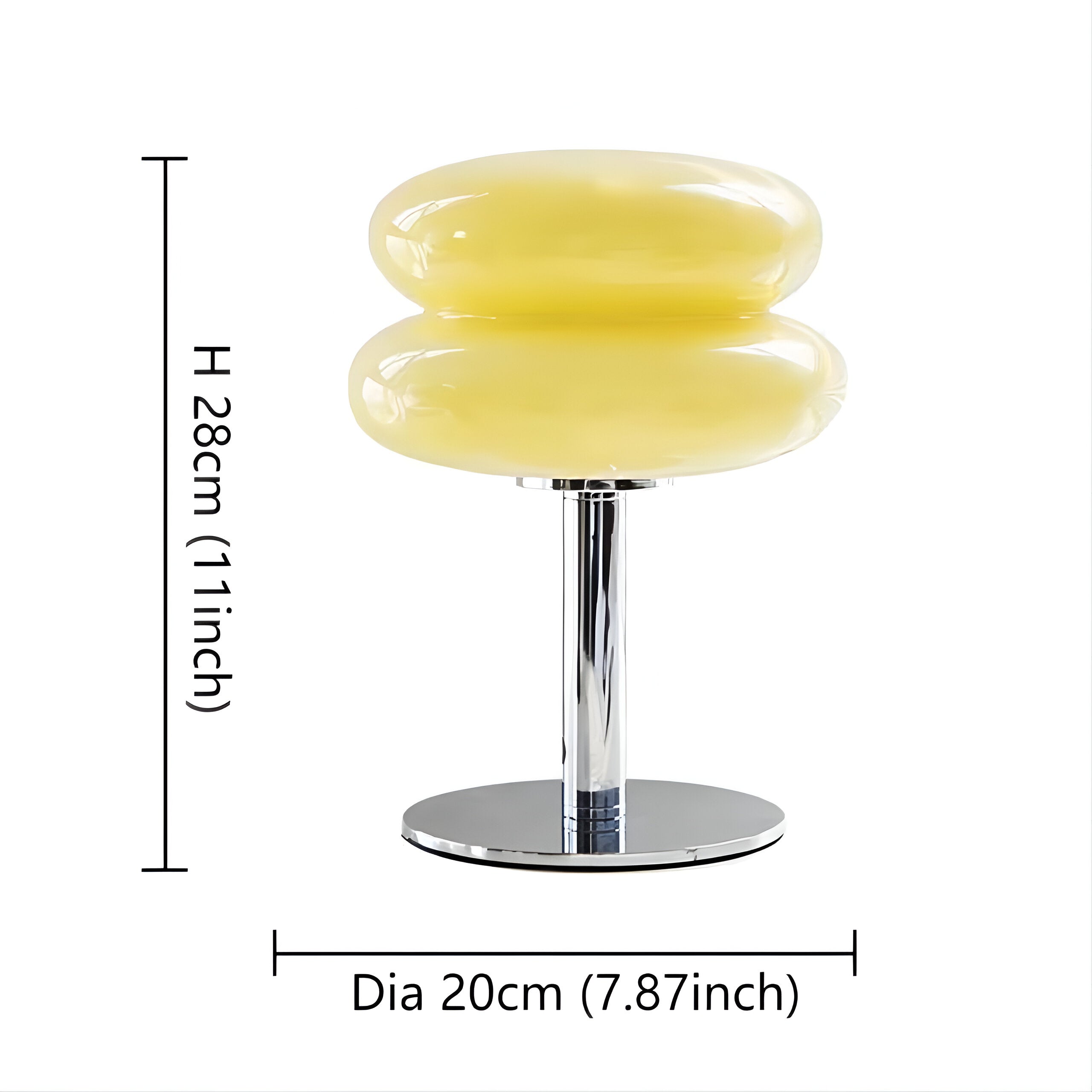 ColorLux Lampe - Elegante Glastischlampe für ein lebendiges Raumambiente