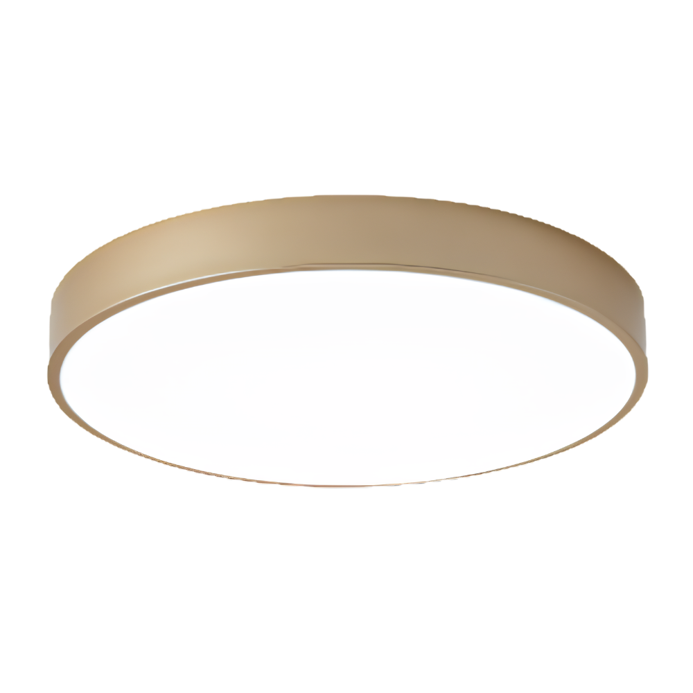 Flache Runde LED Deckenleuchte für Wohnzimmer & Schlafzimmer - Moderne Aufbauleuchte mit Modernem Design