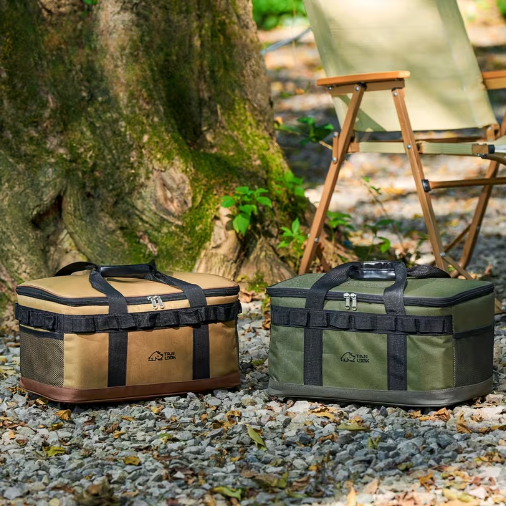 Tragbare Kühltasche aus Polyester 23L Isolierte Campingtasche mit Griff für Picknick Outdoor und Reise