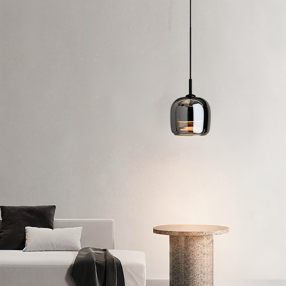 Acro Pendelleuchte - Schwarzes Grau Droplight - Indoor Glas Hängelampe