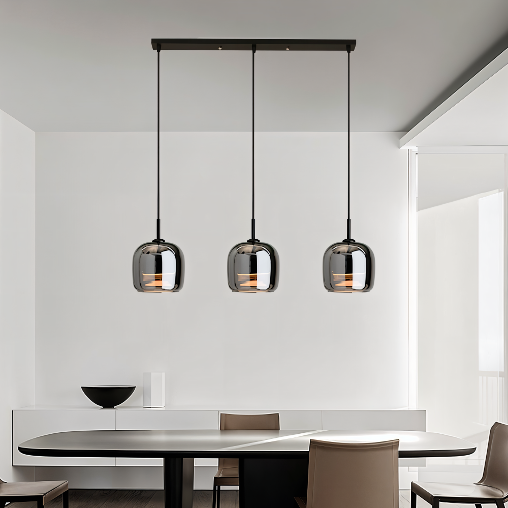 Acro Pendelleuchte - Schwarzes Grau Droplight - Indoor Glas Hängelampe
