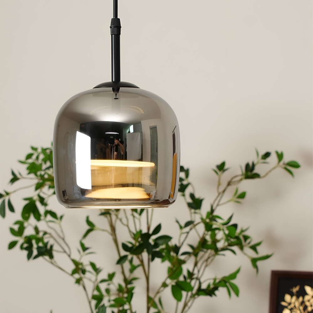 Acro Pendelleuchte - Schwarzes Grau Droplight - Indoor Glas Hängelampe