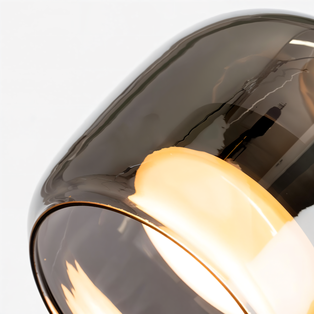Acro Pendelleuchte - Schwarzes Grau Droplight - Indoor Glas Hängelampe