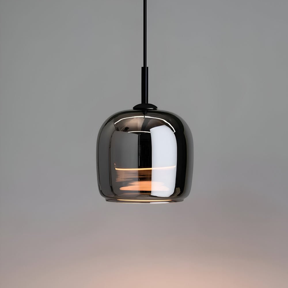 Acro Pendelleuchte - Schwarzes Grau Droplight - Indoor Glas Hängelampe