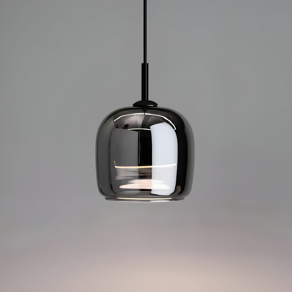 Acro Pendelleuchte - Schwarzes Grau Droplight - Indoor Glas Hängelampe