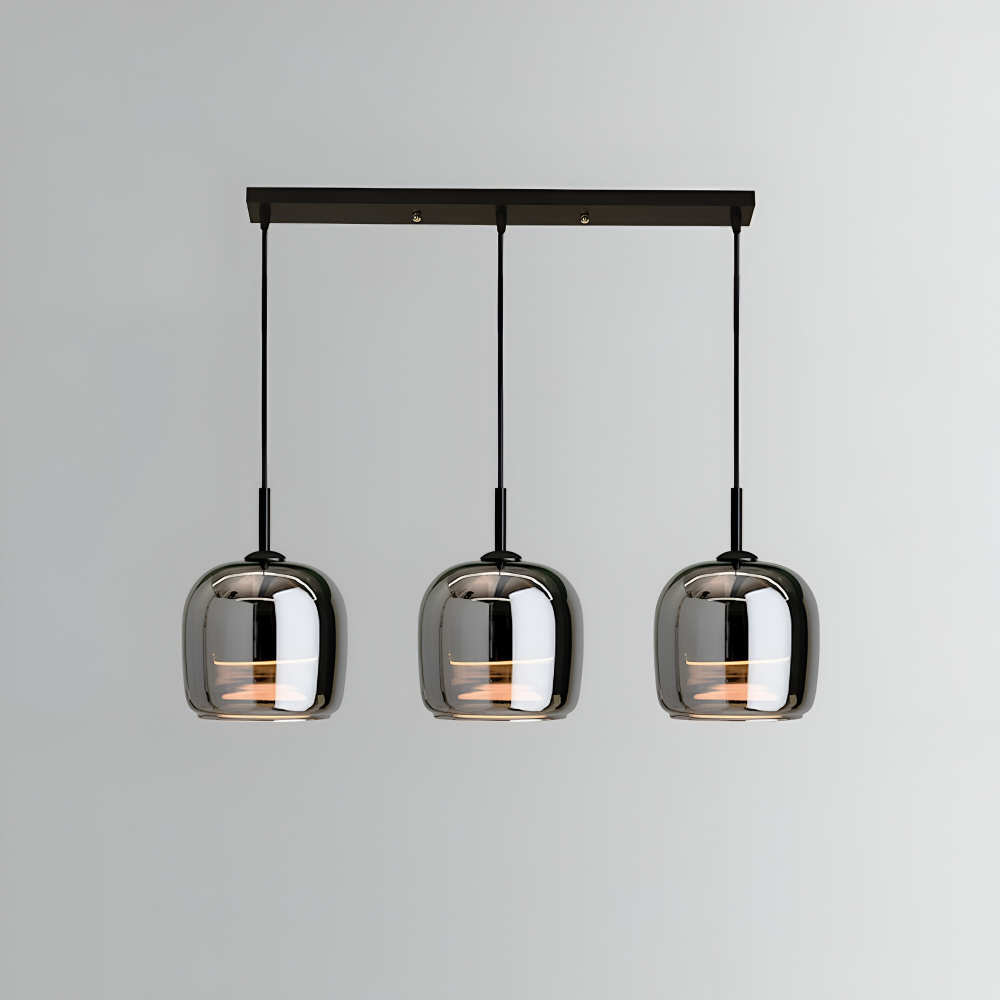 Acro Pendelleuchte - Schwarzes Grau Droplight - Indoor Glas Hängelampe