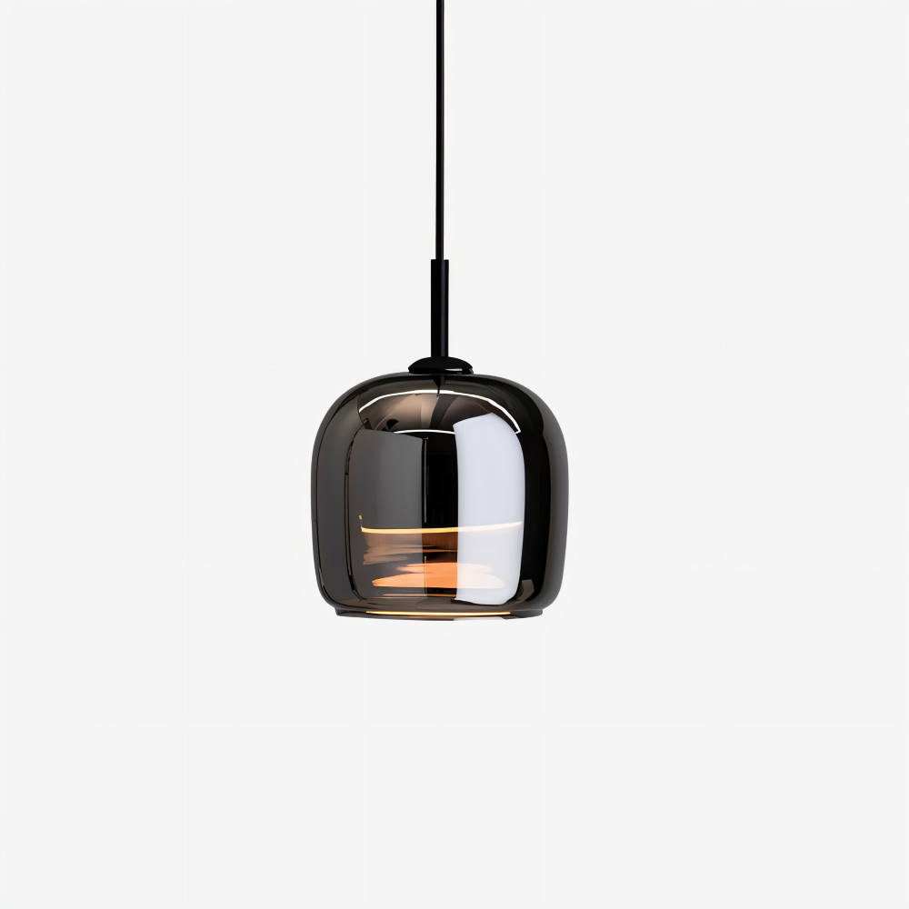 Acro Pendelleuchte - Schwarzes Grau Droplight - Indoor Glas Hängelampe