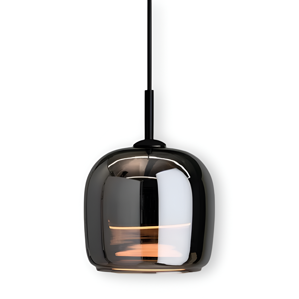 Acro Pendelleuchte - Schwarzes Grau Droplight - Indoor Glas Hängelampe