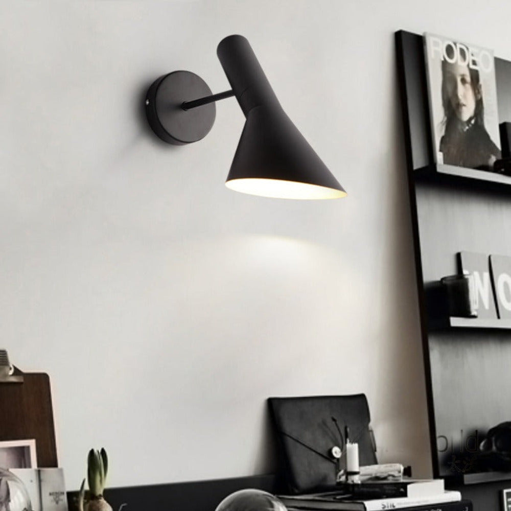 Verstellbare Schwarze LED Wandleuchte für Moderne Wohn- und Essräume