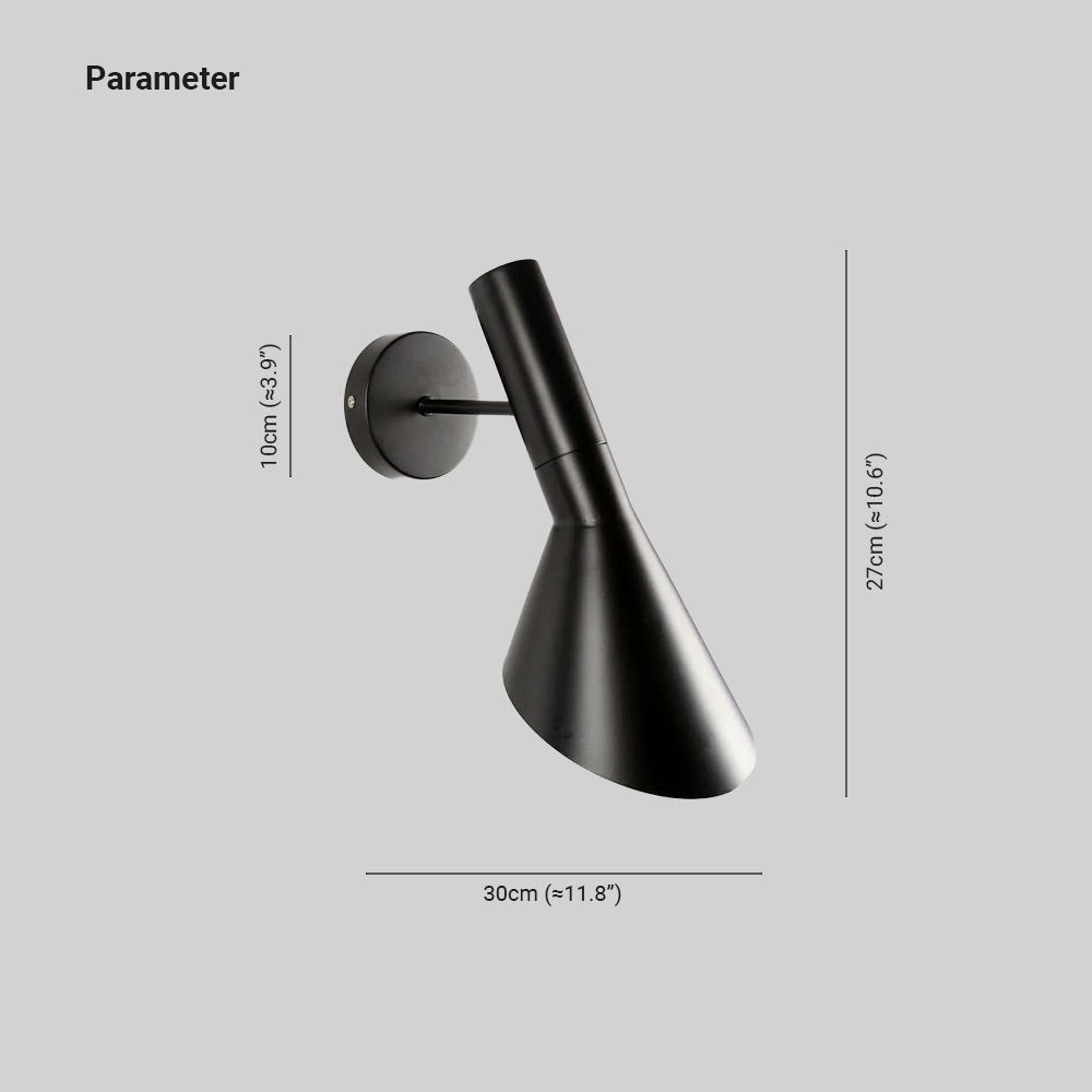 Verstellbare Schwarze LED Wandleuchte für Moderne Wohn- und Essräume