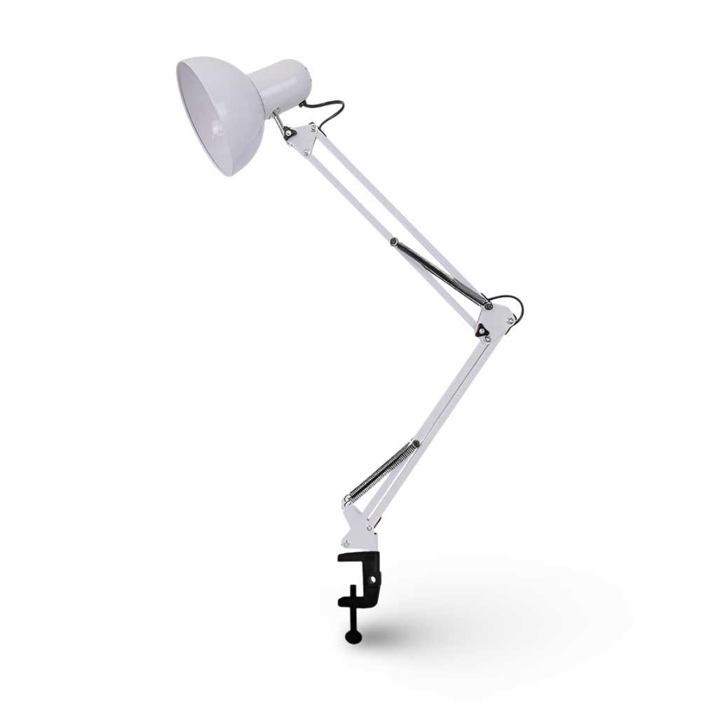 Verstellbare Clip-On Schreibtischlampe mit Langem Arm für den Einsatz zu Hause und im Büro