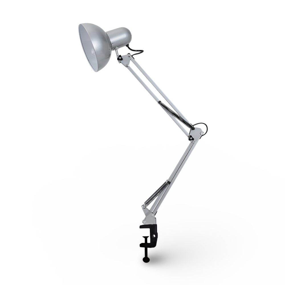 Verstellbare Clip-On Schreibtischlampe mit Langem Arm für den Einsatz zu Hause und im Büro