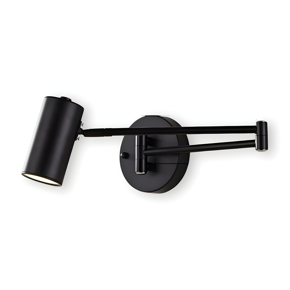 Adjustible Arm Wandleuchte - Flexible Gold & Schwarz Wandlampe - Wandlampen Design für Schlafzimmer
