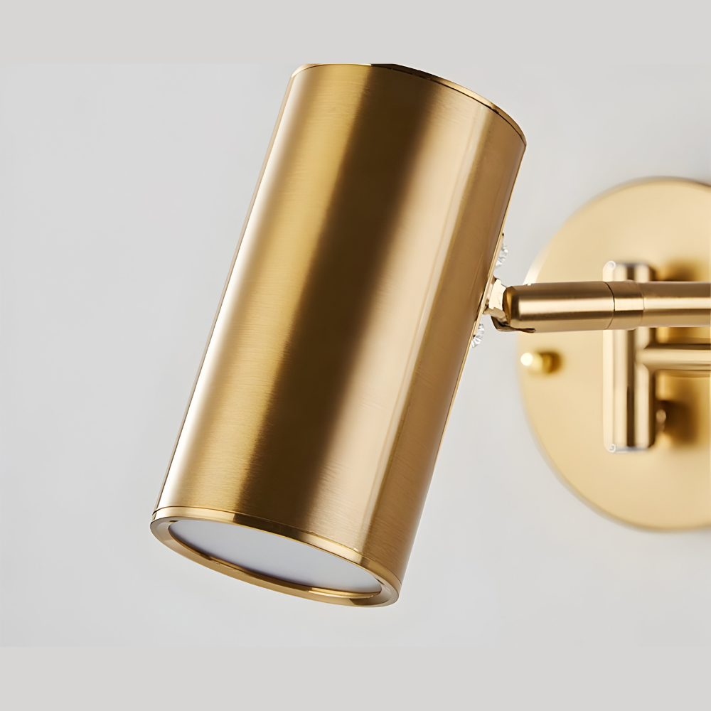 Adjustible Arm Wandleuchte - Flexible Gold & Schwarz Wandlampe - Wandlampen Design für Schlafzimmer